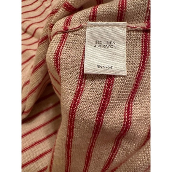 J Jill Linen Blend Sweater with Flounce Sleeve - Picture 9 of 9